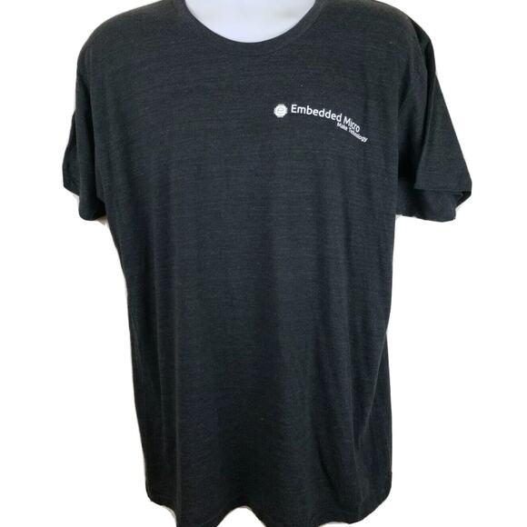 NWT Men's Black Embedded Micro Make Technology XL T-Shirt Black/Gray - Picture 1 of 5